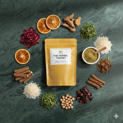 The Herbal Theory – 100% Natural Herbal Face Pack (Brightening & Glow)