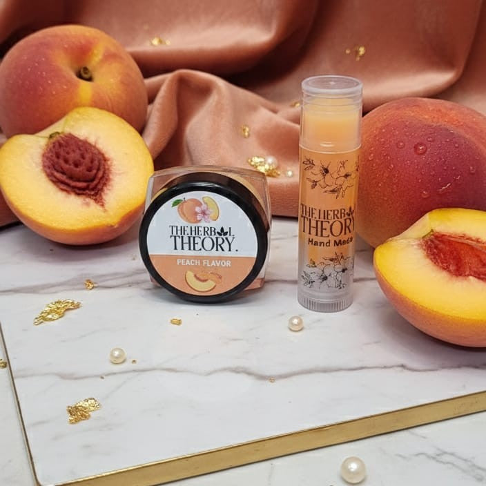 Lip Balm (Peach with Apple) cocoa butter, Shea Butter & Almond Oil Blend