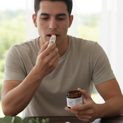 Lip Balm (Lemon Flavor) cocoa butter, Shea Butter & Almond Oil Blend