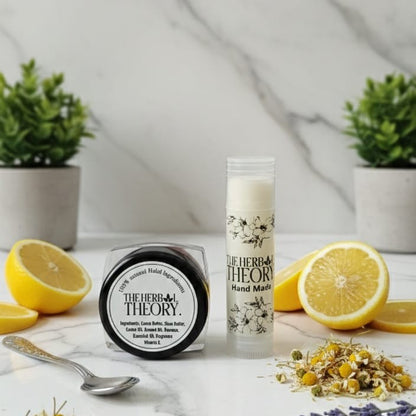 Lip Balm (Lemon Flavor) cocoa butter, Shea Butter & Almond Oil Blend